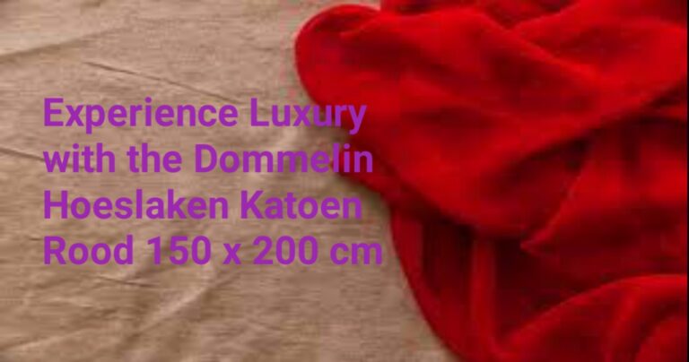 Experience Luxury with the Dommelin Hoeslaken Katoen Rood 150 x 200 cm